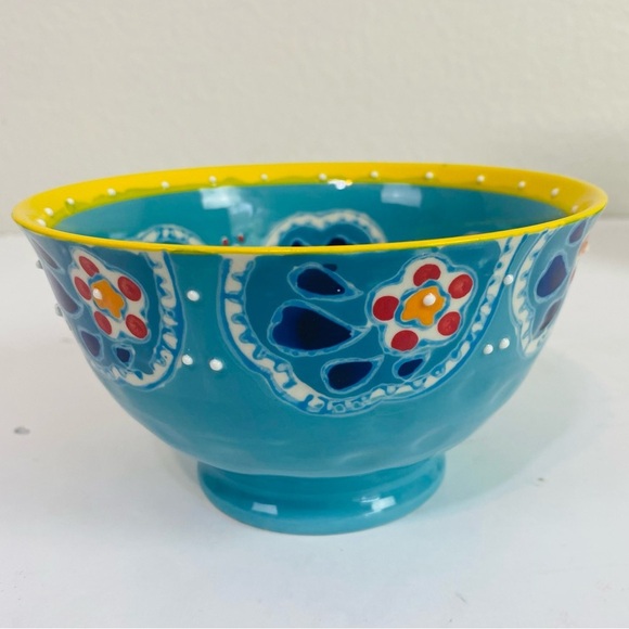 Set Of 3 Yokahama Studio Hand-painted Textured Glaze Bowls 6” - Picture 4 of 11